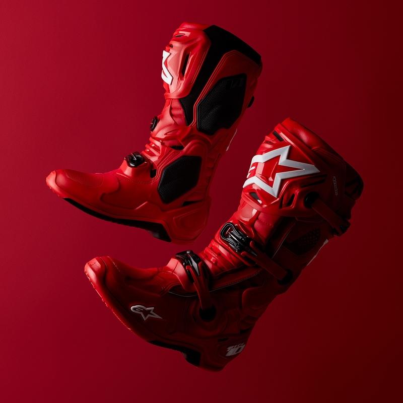 Alpinestars Tech 10 motorlaarzen rood