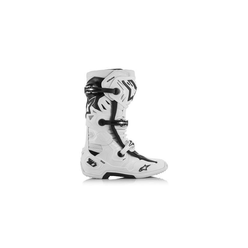 Alpinestars Tech 10 Supervented Motorfietslaarzen Geperforeerd Wit