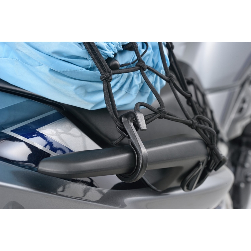 Flexibel bagagenet voor motorfiets met kunststof haken Daytona 40 x 40 cm zwart