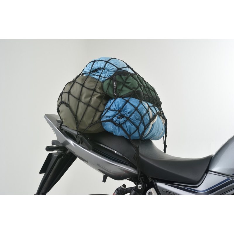 Flexibel bagagenet voor motorfiets met kunststof haken Daytona 50 x 50 cm zwart