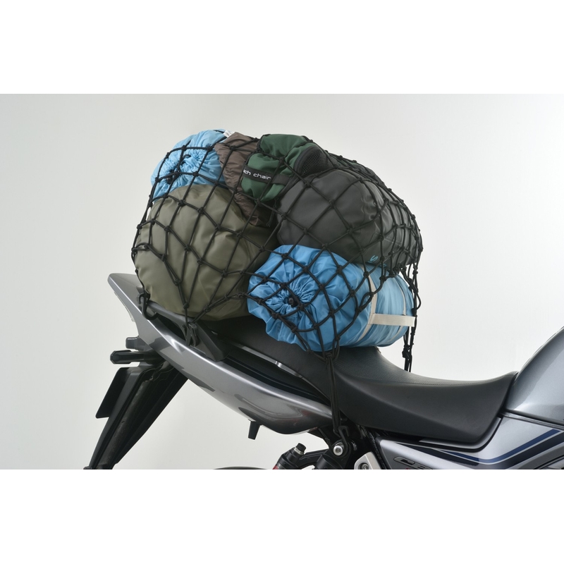 Flexibel bagagenet voor motorfiets met kunststof haken Daytona 60 x 60 cm zwart