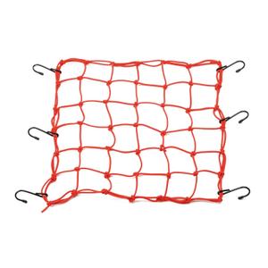 Flexibel bagagenet voor motorfiets met metalen haken Daytona 40 x 40 cm rood