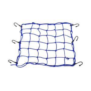 Flexibel bagagenet voor motorfiets met metalen haken Daytona 40 x 40 cm blauw