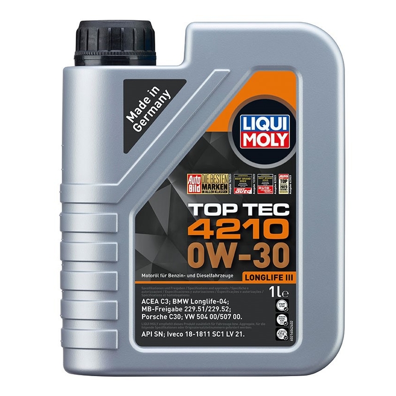 LIQUI MOLY Top Tec 4210 0W-30 synthetische motorolie 1 l