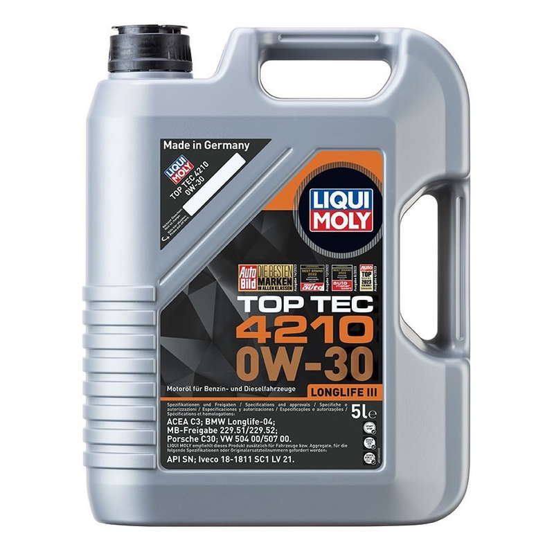 LIQUI MOLY Top Tec 4210 0W-30 synthetische motorolie 5 l