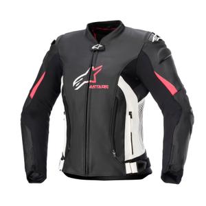 Alpinestars GP PLUS 4 dames motorjack zwart, wit en roze