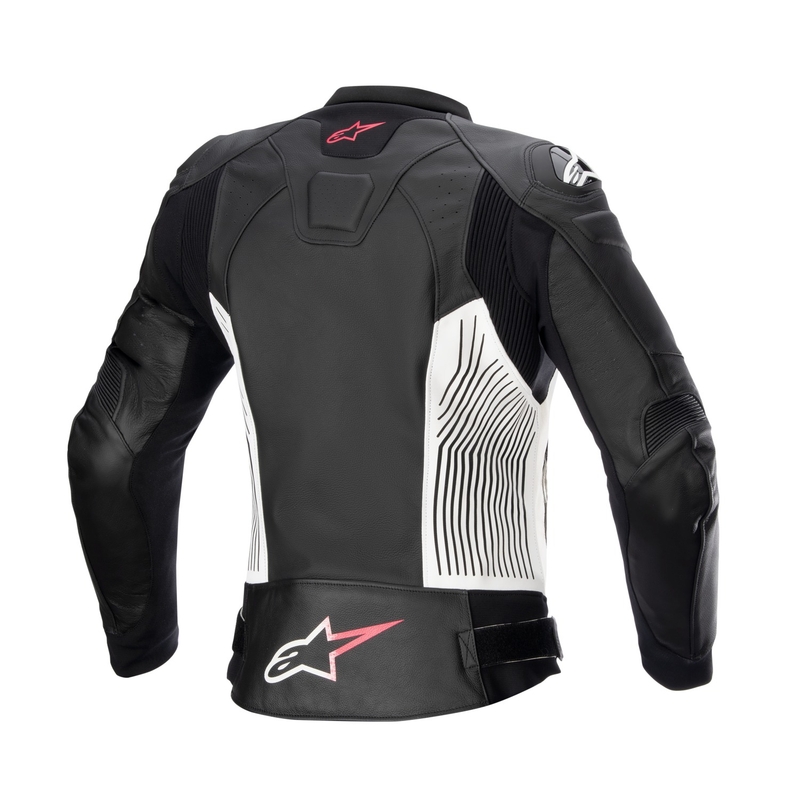 Alpinestars GP PLUS 4 dames motorjack zwart, wit en roze