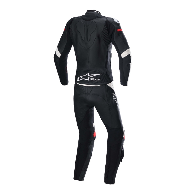 Alpinestars STELLA GP PLUS 2 Tweedelige Leren Motoroverall voor dames Zwart, Wit en Rood