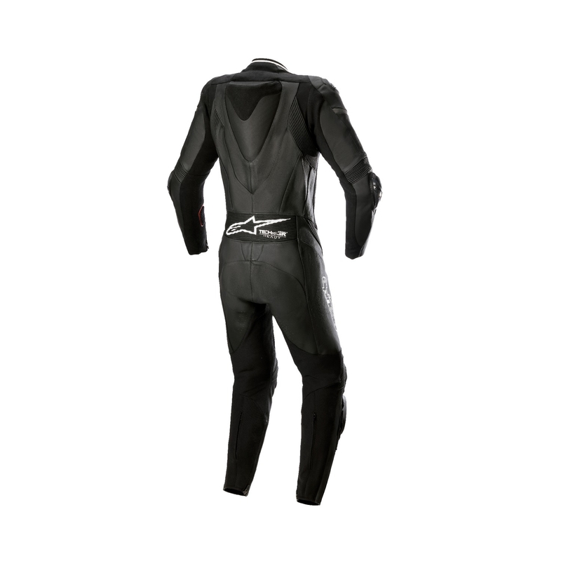 Alpinestars leren overall uit één stuk voor dames Alpinestars STELLA GP PLUS 2 zwart-wit-metallic grijs