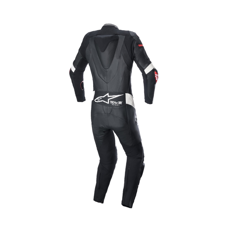 Alpinestars Vrouwelijke eendelige leren motoroverall STELLA GP PLUS 2 Zwart-Wit-Fluorood