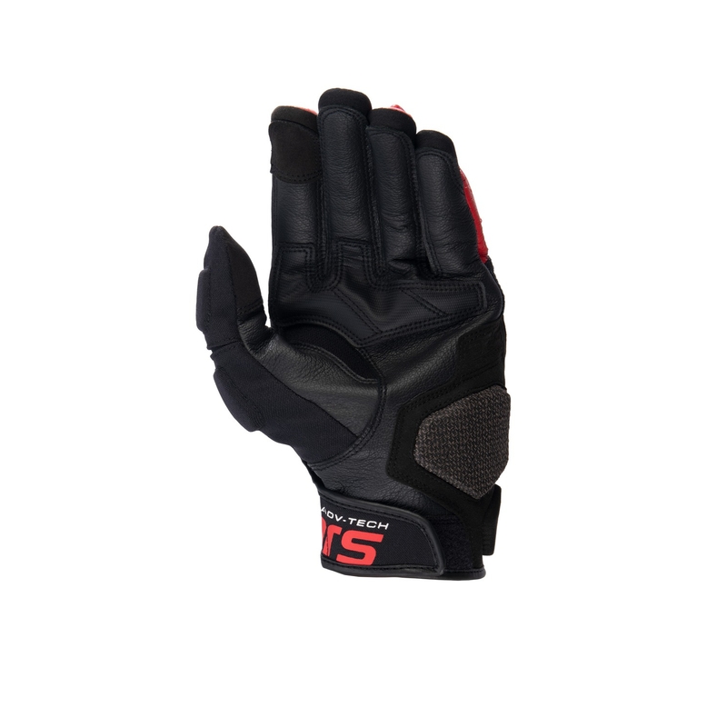 Alpinestars Halo zwarte, witte en rode motorhandschoenen