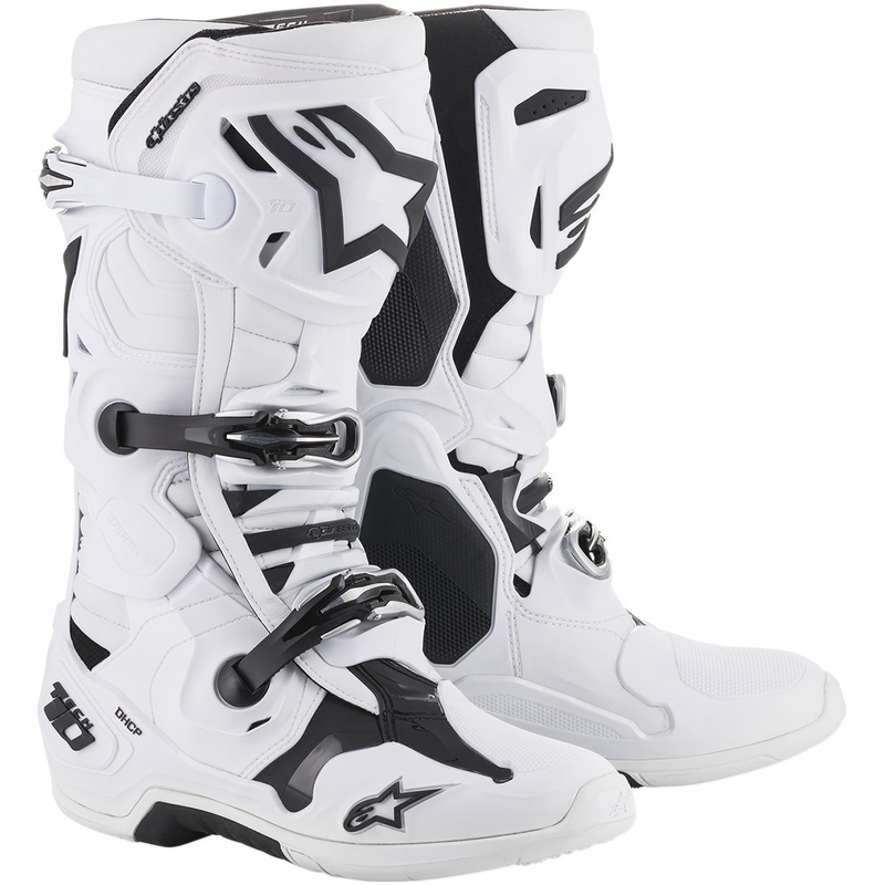 Motorlaarzen Alpinestars Tech 10 wit - kwaliteit II uitverkoop