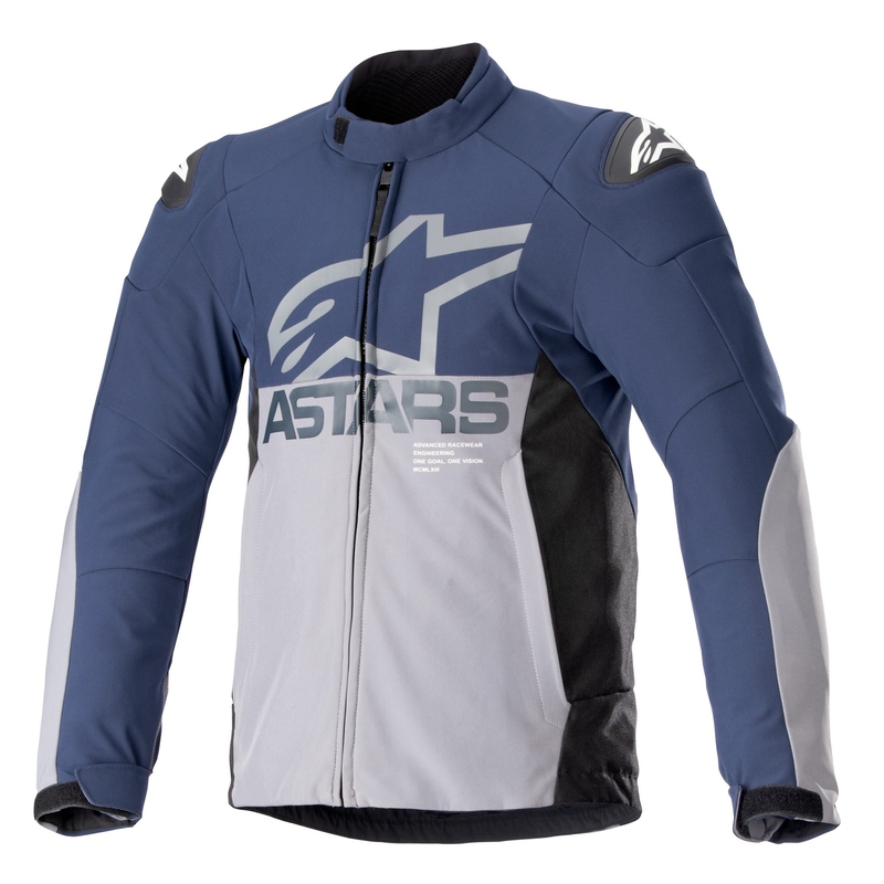 Alpinestars SMX Waterdicht Motorjack donkerblauw-grijs