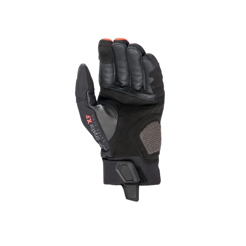 Alpinestars Hyde XT Drystar fluor rood en zwarte motorhandschoenen