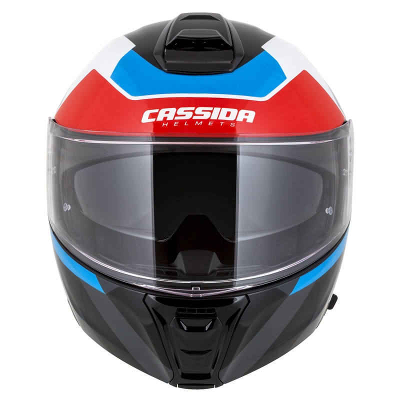 Cassida Modulo 2.1 Profile flip-up motorhelm wit-zwart-blauw-grijs