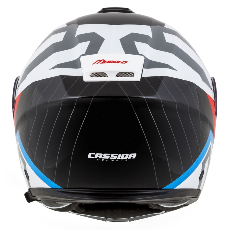 Cassida Modulo 2.1 Profile flip-up motorhelm wit-zwart-blauw-grijs