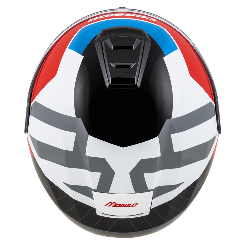 Cassida Modulo 2.1 Profile flip-up motorhelm wit-zwart-blauw-grijs