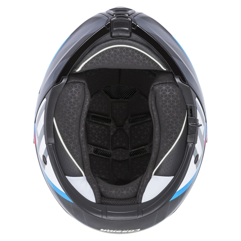 Cassida Modulo 2.1 Profile flip-up motorhelm wit-zwart-blauw-grijs