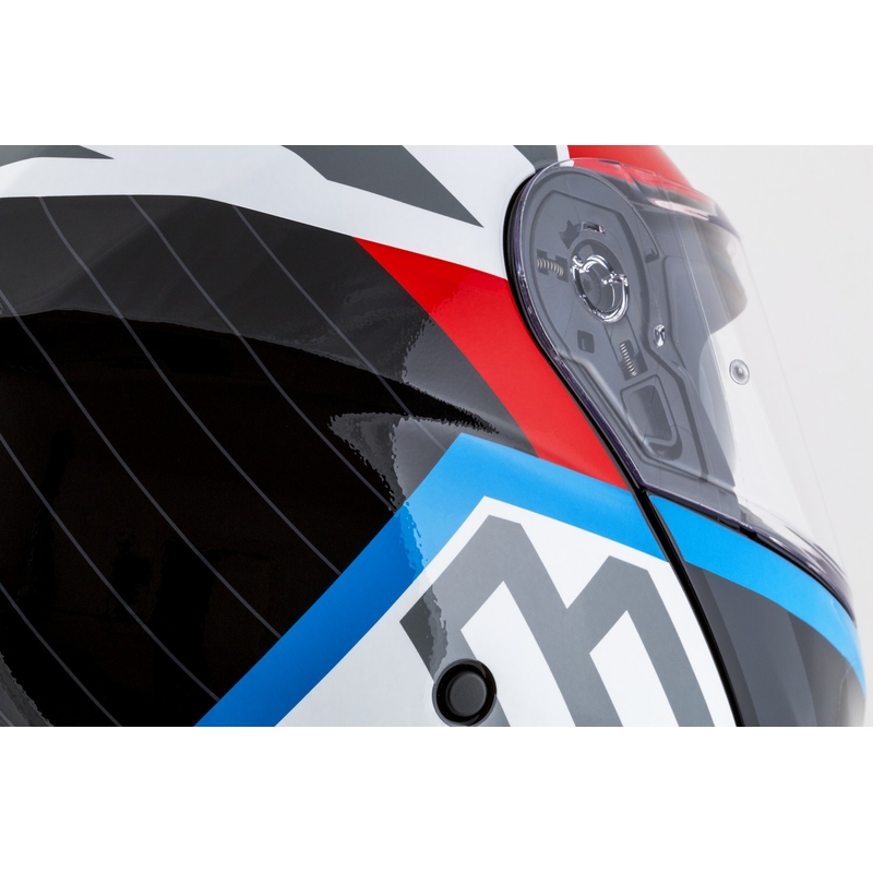 Cassida Modulo 2.1 Profile flip-up motorhelm wit-zwart-blauw-grijs