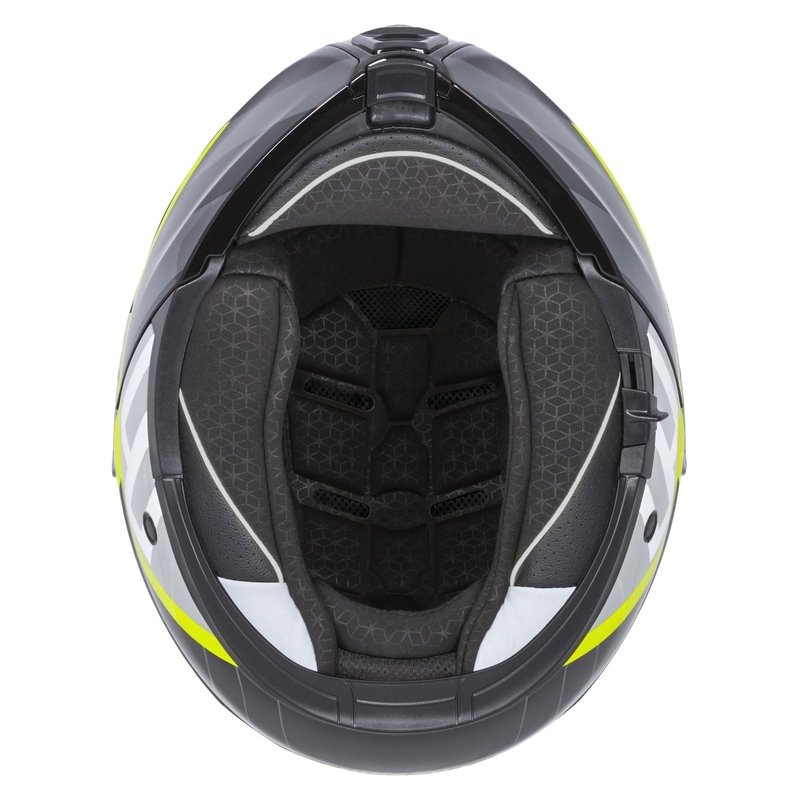 Cassida Modulo 2.1 Profile flip-up motorhelm wit-zwart-fluo geel-grijs