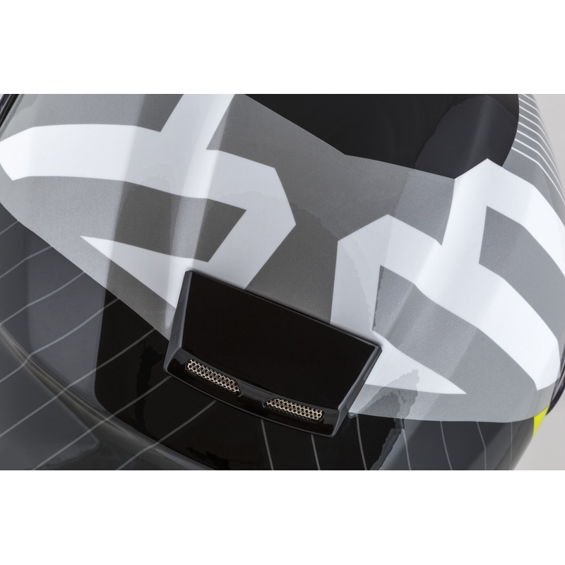 Cassida Modulo 2.1 Profile flip-up motorhelm wit-zwart-fluo geel-grijs