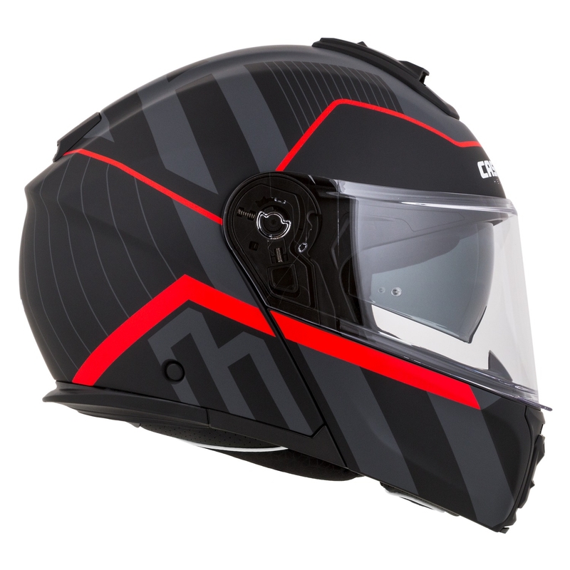 Cassida Modulo 2.1 Profile flip-up motorhelm mat zwart-grijs-rood