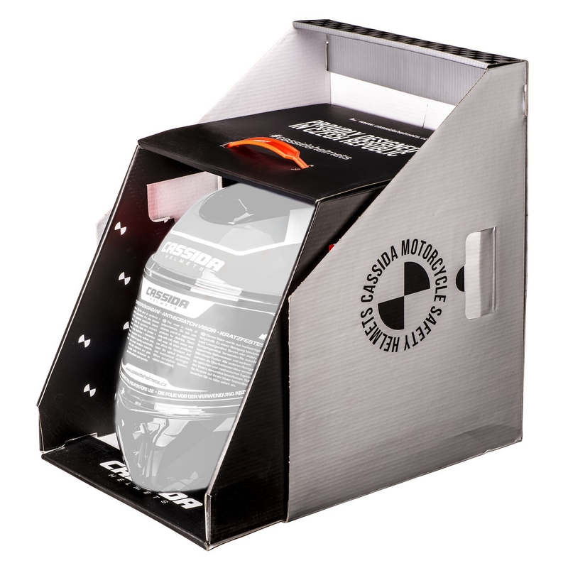 Cassida Modulo 2.1 Profile Vision flip-up motorhelm mat zwart-grijs reflecterend