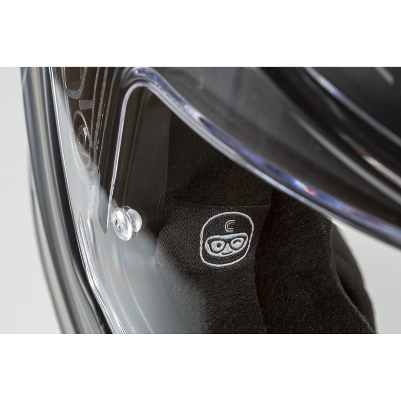 Cassida Modulo 2.1 Compass flip-up motorhelm parelwit-zwart-rood-zilver