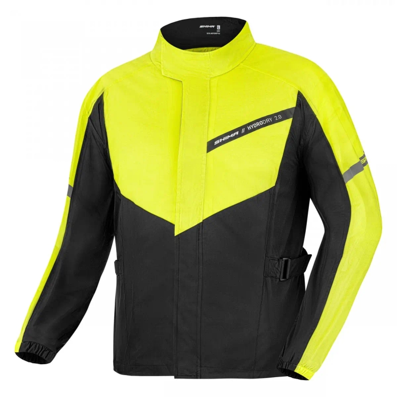 Shima Hydrodry 2.0 waterdichte jas zwart-fluor geel