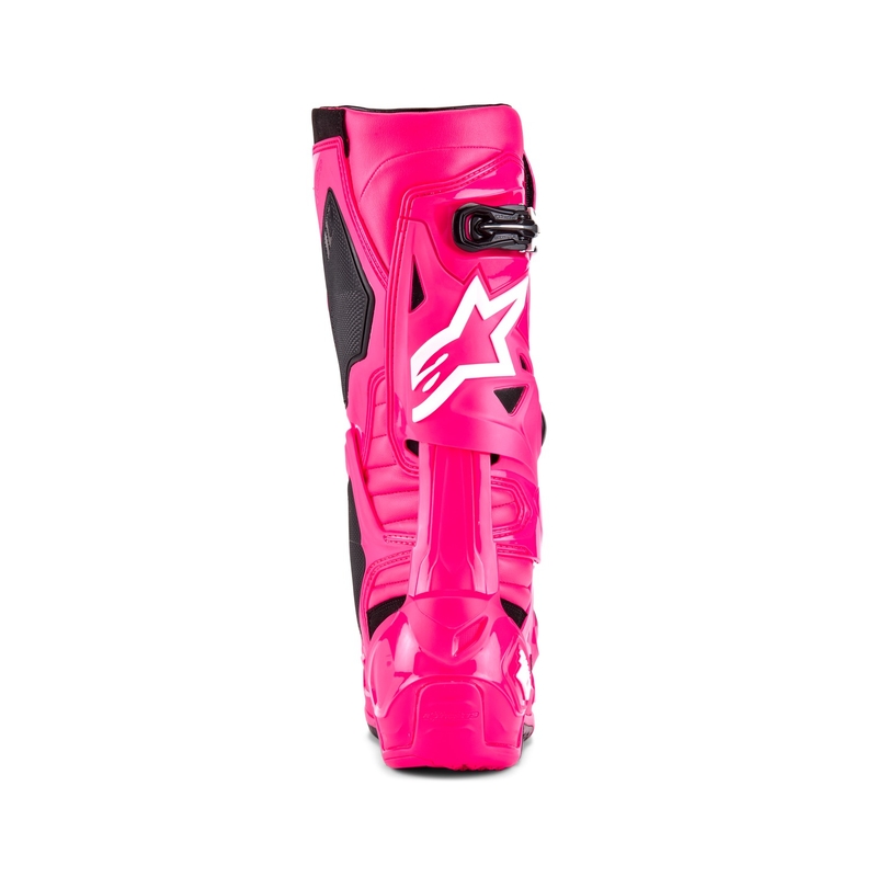 Alpinestars Tech 10 motorlaarzen roze-zwart-wit