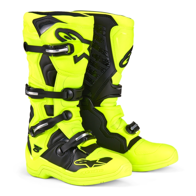 Alpinestars Tech 5 motorlaarzen fluo geel-zwart