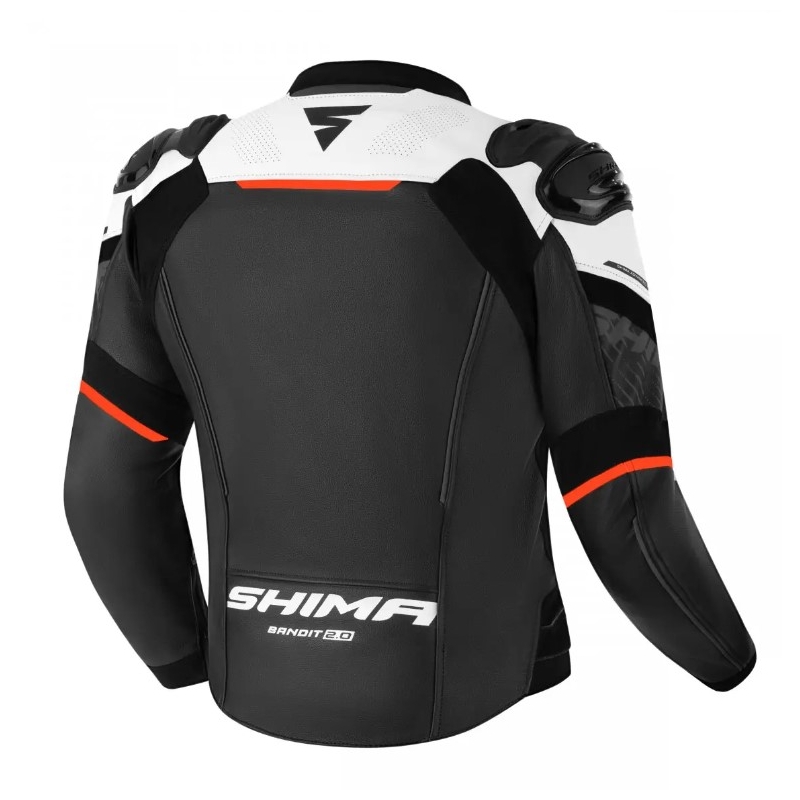 Motorjas Shima Bandit 2.0 zwart-wit-rood