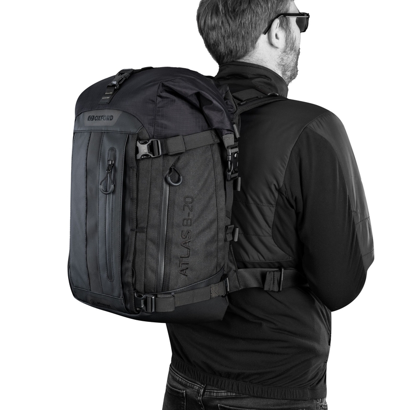Motorrugzak Oxford Atlas B-20 Advanced Backpack 20 l zwart