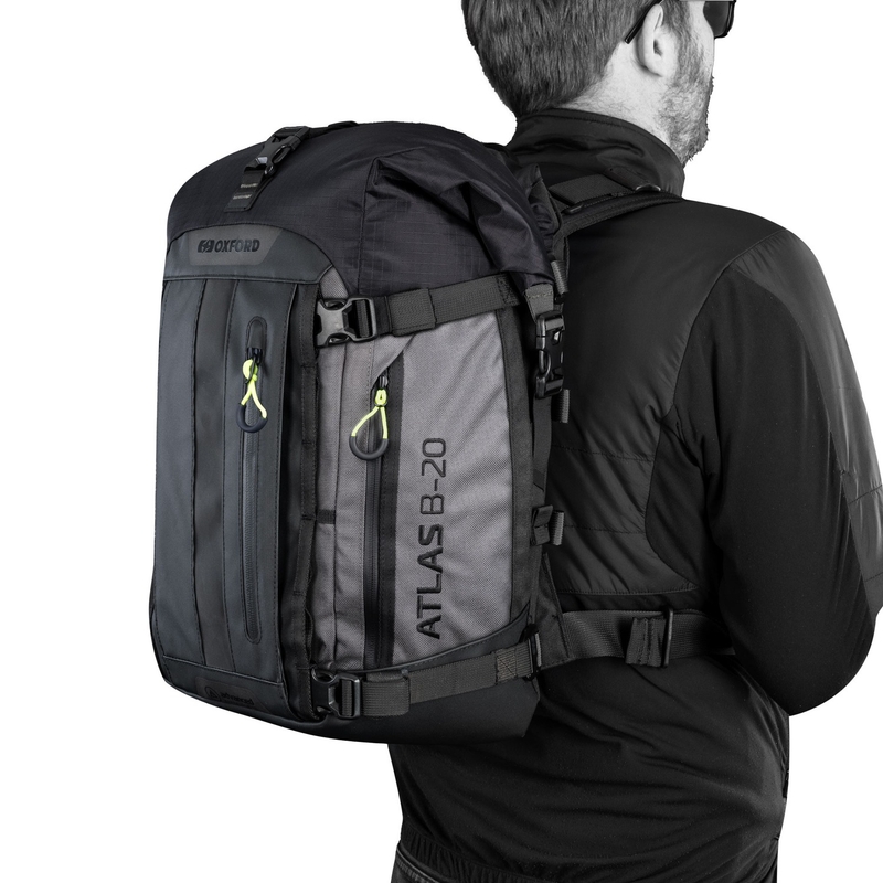Motorrugzak Oxford Atlas B-20 Advanced Backpack 20 l grijs
