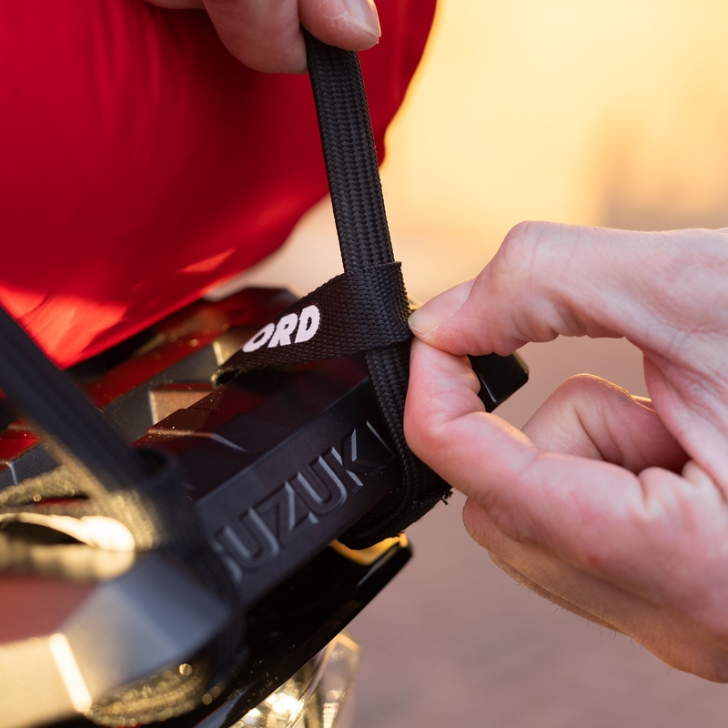 Oxford Atlas G-haak bagageriemen 2 stuks zwart 17 mm x 1,2 m