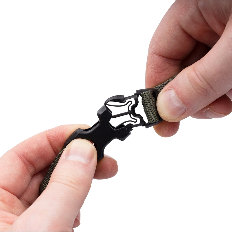 Oxford Atlas B-Clip bagageriemen 2 stuks groen 17 mm x 2 m