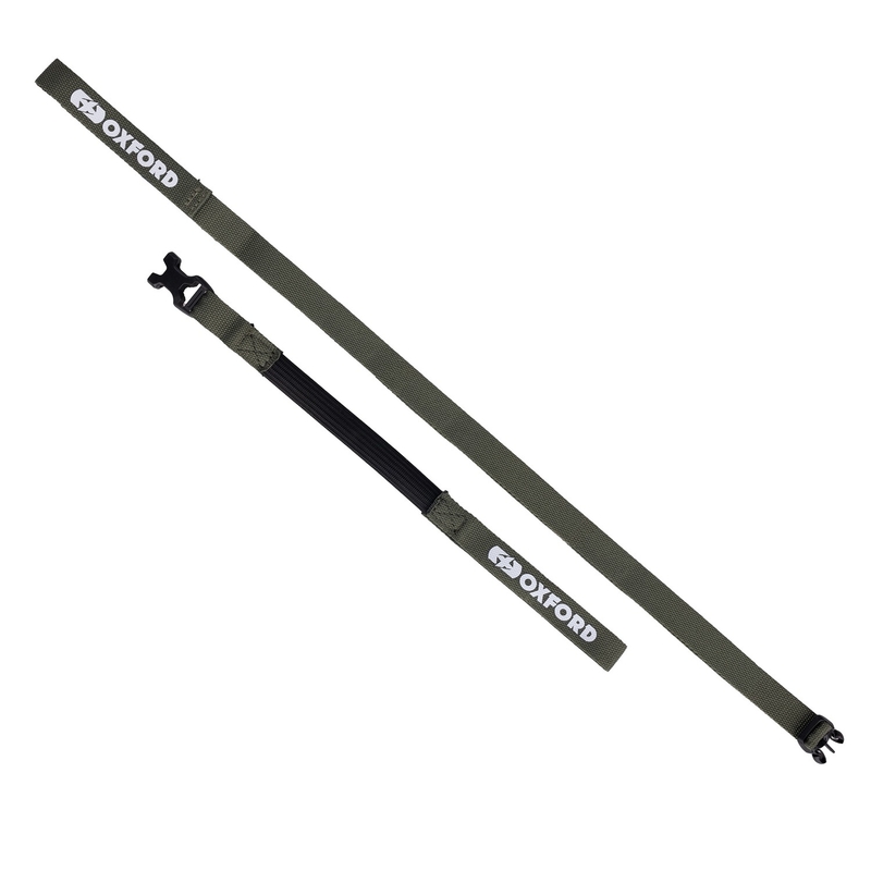 Oxford Atlas B-Clip bagageriemen 2 stuks groen 17 mm x 2 m