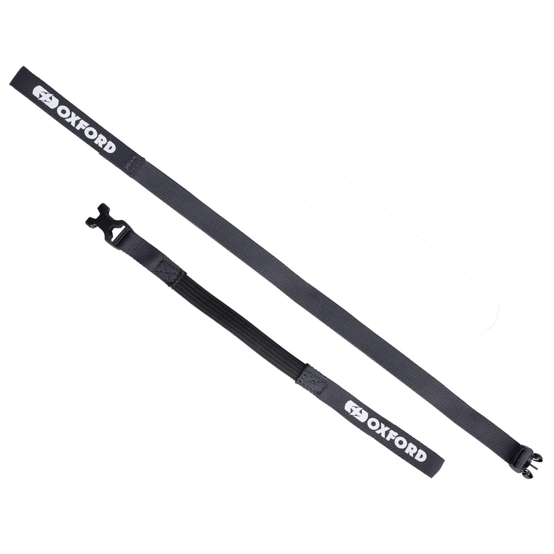 Oxford Atlas B-Clip bagageriemen 2 stuks grijs 17 mm x 1,2 m