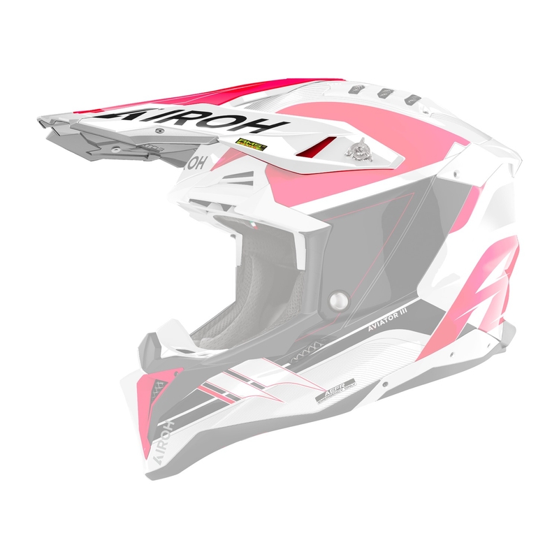 Helmvizier voor Airoh Aviator Saber rood mat