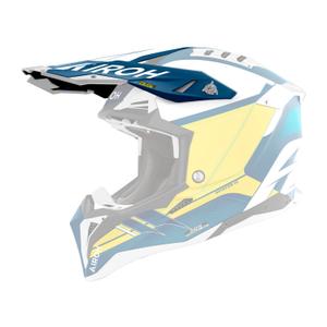 Helmvizier voor Airoh Aviator Saber blauw mat