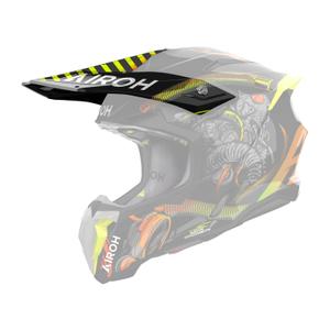 Helmvizier Airoh Twist 3 Toxic zwart-geel glanzend