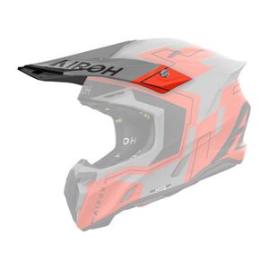 Helmvizier voor Airoh Twist 3 Dizzy fluor oranje mat