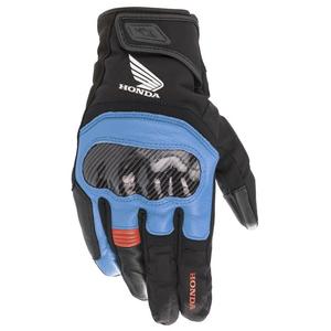 Alpinestars SMX Z Drystar Honda lichtgrijs-zwart-blauw-rood motorhandschoenen