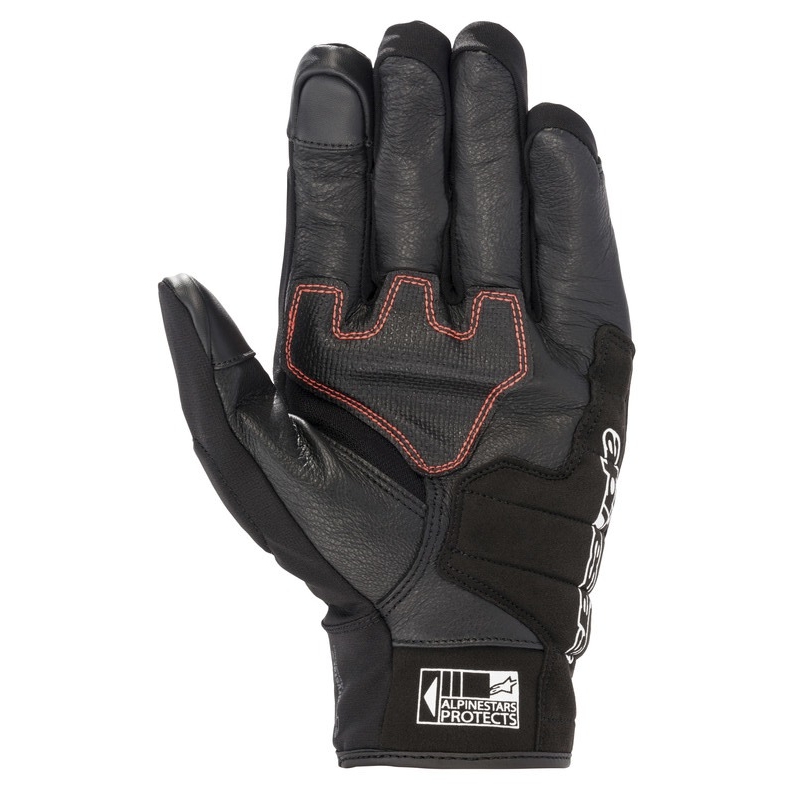 Alpinestars SMX Z Drystar Honda lichtgrijs-zwart-blauw-rood motorhandschoenen