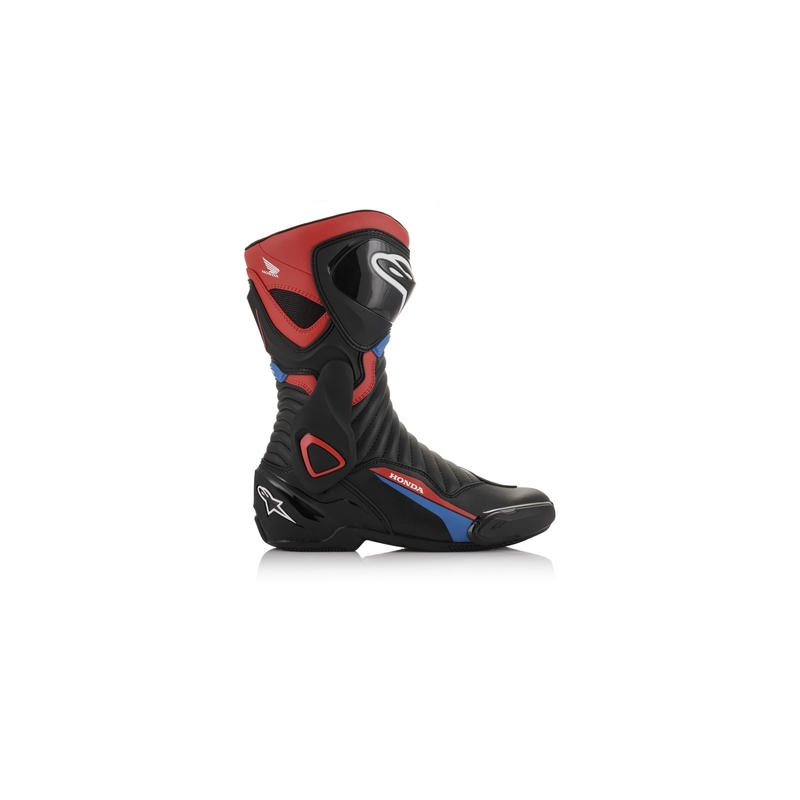 Alpinestars S-MX 6 Honda Collectie Zwart-Rood-Blauw-Wit Motorfietslaarzen