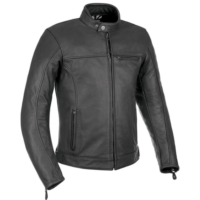 Oxford Walton zwart leren motorjack