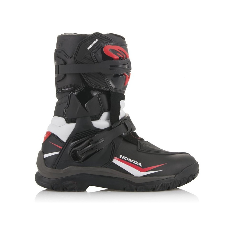 Alpinestars Belize Drystar Honda Collectie Zwart, Wit en Rood Motorlaarzen