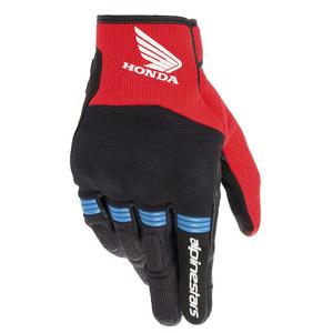 Alpinestars Koperen Honda motorhandschoenen collectie 2025 zwart-rood-blauw