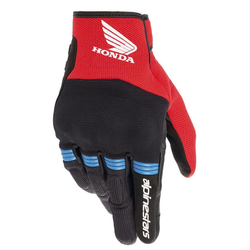 Alpinestars Copper Honda motorhandschoenen collectie zwart-rood-blauw