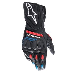 Alpinestars SP-8 Honda Motorfiets Handschoenen Collectie 2025 zwart-rood-blauw